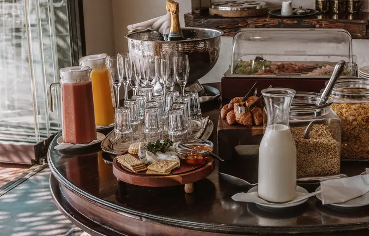 Breakfast curated by the private chef